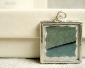 original watercolor landscape pendant