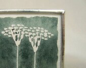 flower watercolor brooch