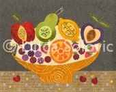 Fruit Bowl Print 19 x 13