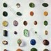 Vintage Ancient Gems and Their Materials Chart for Framing
