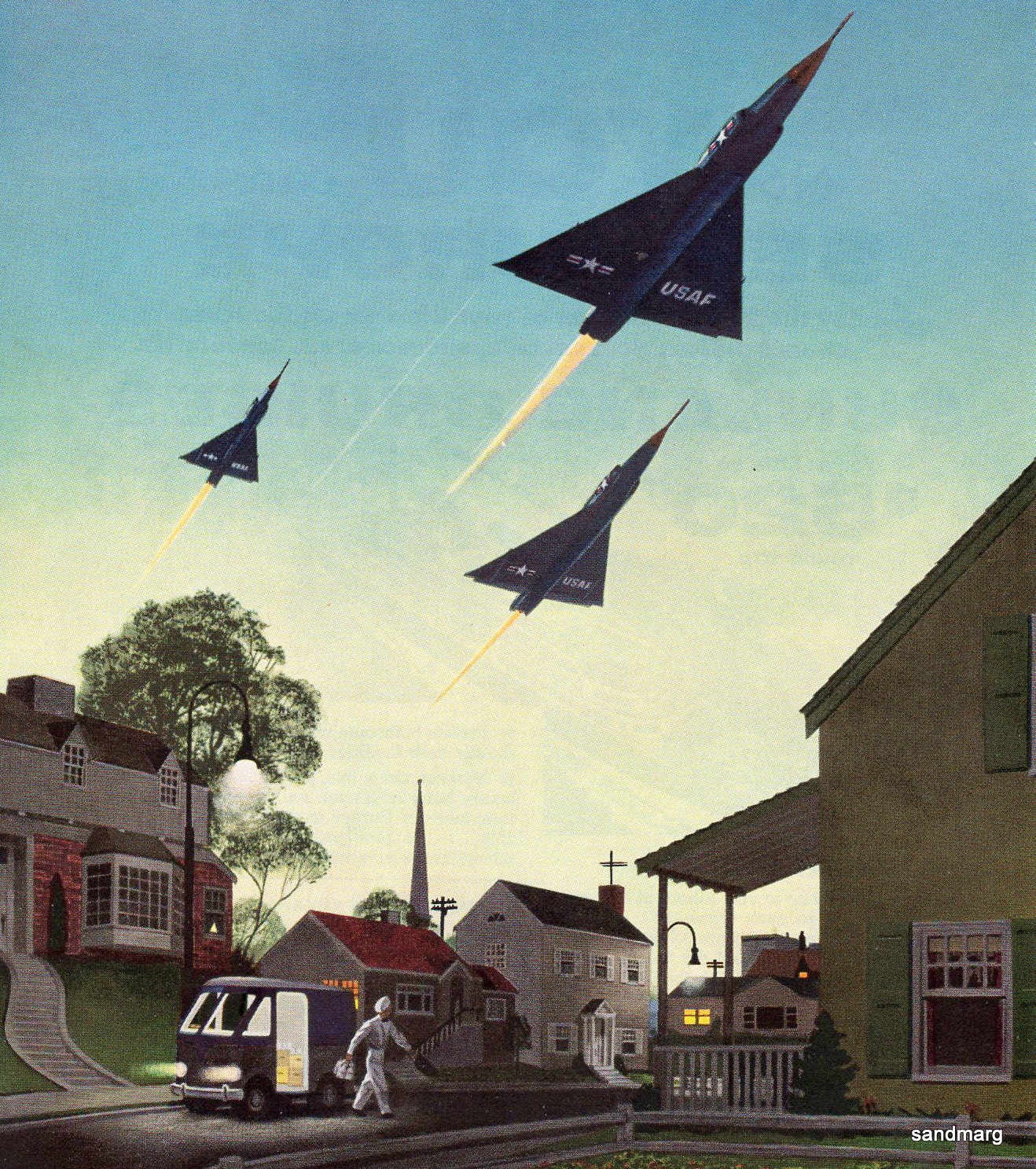 Vintage Print Ad Convair 1955 U S Air Force F-102A Freedom New Sound