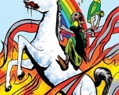Unicorn Zombie Poster