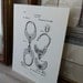 vintage print of handcuffs from 1880