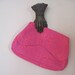 vintage 60s HOT PINK Lace Clutch, MOD evening bag