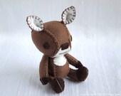 Deer Doe Plush Art Doll, Grace