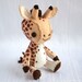 Giraffe Plush Art Doll, Rafi (Made to Order)