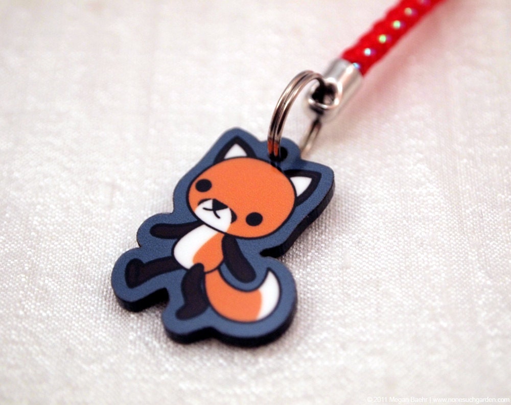 Red Fox Cell Phone Charm - Aiden