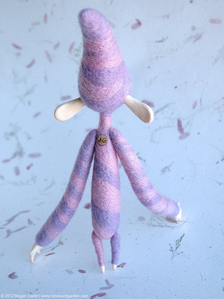 Mixed Media OOAK Needle Felted Art Doll - Prudence, Sproutling No. 3