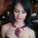 El Corazon, Red Anatomical Heart Necklace