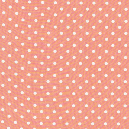 1 yard---Dot in Pink, The Maman Collection, 100 percent cotton organic fabric, Cloud 9 Fabrics