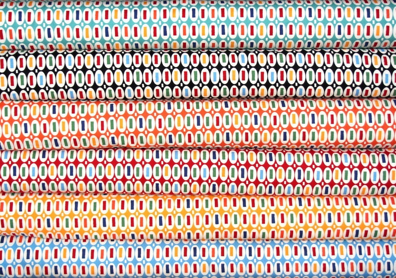 pezzy print half yard bundle--6 pieces--3 yards total--american jane for moda fabrics