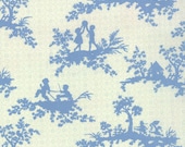 California Girl---Playtime Toile in Seaglass--1 yard--Fig Tree Quilts for Moda Fabrics