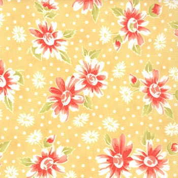 California Girl---Seaside Daisies in Sunshine--1 yard--Fig Tree Quilts for Moda Fabrics