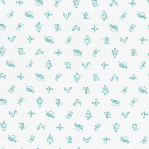 1 yard---Motif Bleu, The Maman Collection, 100 percent cotton organic fabric, Cloud 9 Fabrics