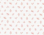 1 yard---Motif Rose, The Maman Collection, 100 percent cotton organic fabric, Cloud 9 Fabrics