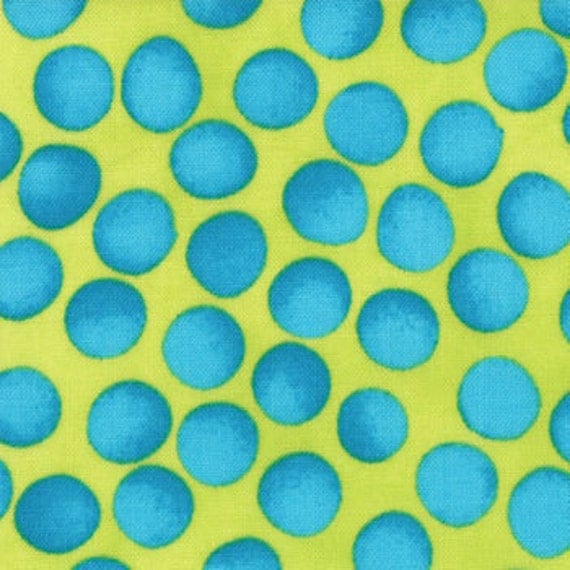 SALE---a stitch in color--pear turquoise--1 yard--malka dubrawsky for moda fabrics