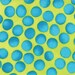 SALE---a stitch in color--pear turquoise--1 yard--malka dubrawsky for moda fabrics