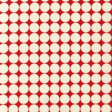 1 yard---Dots in Red, Metro Living, Robert Kaufman Fabrics