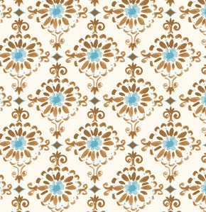 SALE---1 yard---Cotswold in Blue, London, Dena Designs, Free Spirit Fabrics