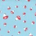 SALE---A Walk in the Woods---Mushrooms in Blue Bell--1 yard--Aneela Hoey for Moda Fabrics-