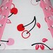 Pink and Red Cherry Corseted Lampshade