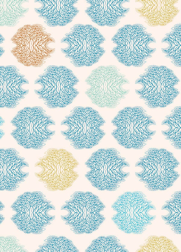 Desert Daydreams Cactus Blooms in Dawn - Clearance 1/2 Yard