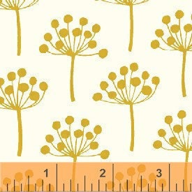 Windham Fabrics Lotta Jansdotter Mini Florine Brass - LAST Yard