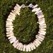 baroque stick pearl collar necklace creamy peach