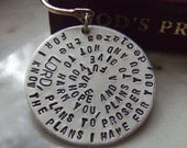 Jeremiah 29:11 Handstamped Bookmark First Communion Baptism Confirmation