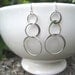 Silver Triple Hoop Earrings, Fall Fashion