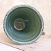 Mermaid Vase or Kitchen Utensil Holder Stoneware Pottery Emerald Green Perfect Decor for the Beach Cottage