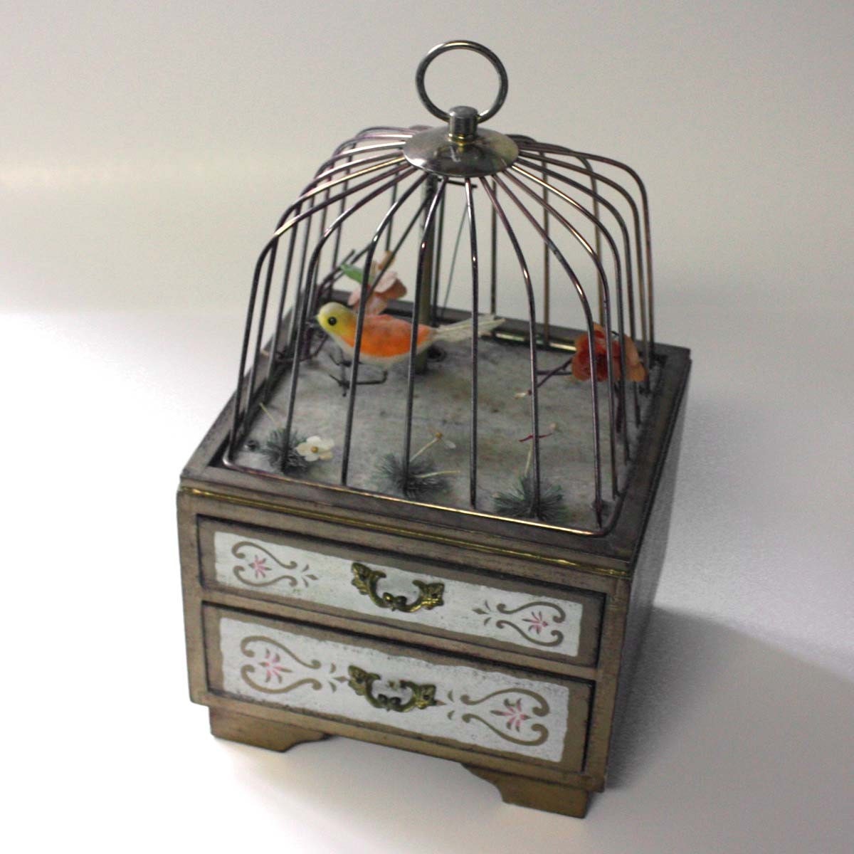 Vintage Bird Cage Jewelry Box by backstashandbygones on Etsy