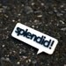 Splendid Word Bubble Pin