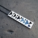 Geometric Drop Necklace in White