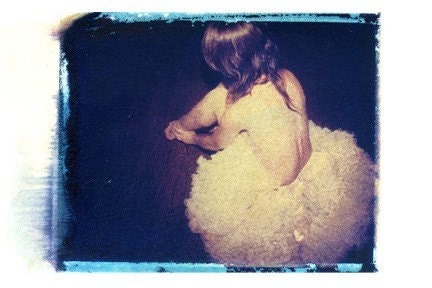 ballerina polaroid print-11x14 polaroid transfer -matted in 16x20-signed by artist