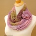 Ava-Soy Infinity-Loop Scarf-Pink
