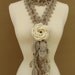 Queen Ann Rose Lariat- Cream