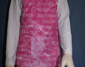 Cancer survivor full apron