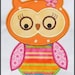 Miss Owl Applique designs 3 sizes