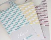 Wine Tags Personalized Modern Name You Design
