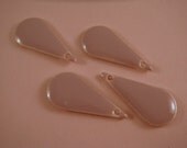 4 Rose Teardrop Enamel Drop Double Sided - 4 Pc - 3901