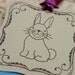 Set of 5 Bunny Rabbit Gift Tags