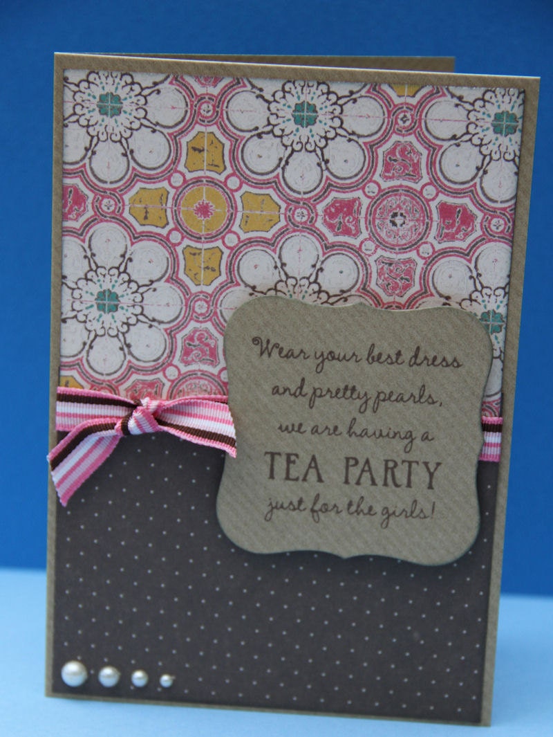 Set of 10 Tea Party Invitations