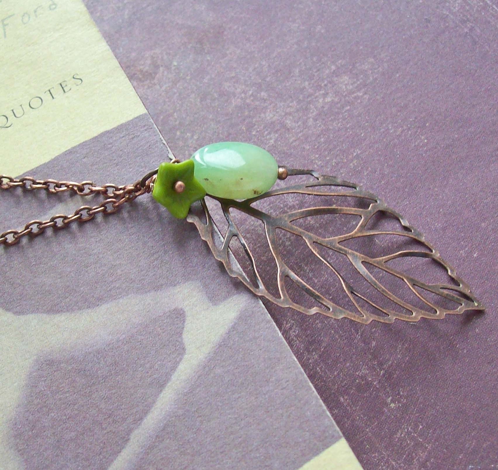 Leaf me not - necklace