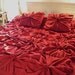 Vintage inspired Ruby Red Duvet Cover Queen
