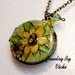 Golden Daizy Upcylced Vintage Locket