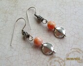Fire Agate Earrings with Sterling, Sale
