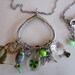 Lucky Charm Necklace, Handmade, Clover, Luck