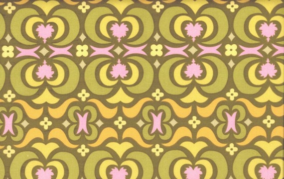 Amy Butler Garden Maze Olive - 1/2 yd
