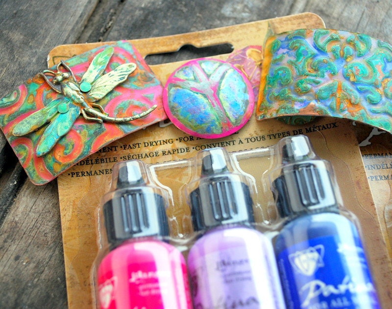 Vintaj Patina Kit - 1 pack of 1.5oz tubes of 3 colors - Made by Ranger